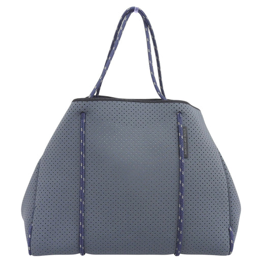 State of Escape ステイトオブエスケープ 美品 ESCAPE TOTE エスケープトート ネオプレン トートバッグ ポーチ付き グレー×ネイビー トートバッグ