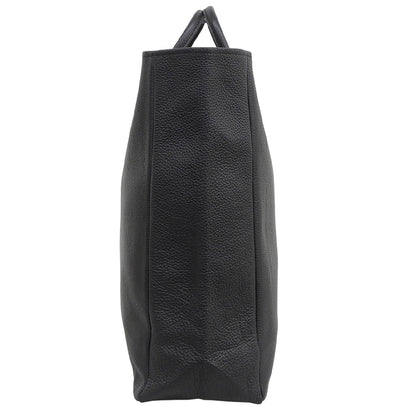 YOUNG＆OLSEN ヤングアンドオルセン 美品 EMBOSSED LEATHER TOTE L エンボスレザートートL カーフ メンズ ブラック YO2201-GD003 トートバッグ