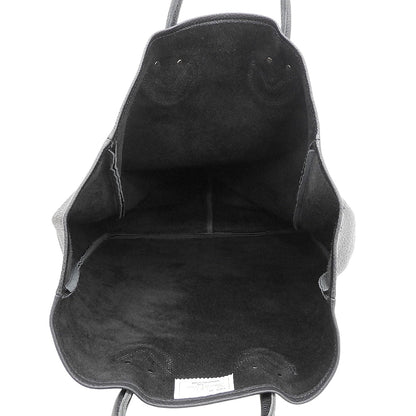 YOUNG＆OLSEN ヤングアンドオルセン 美品 EMBOSSED LEATHER TOTE L エンボスレザートートL カーフ メンズ ブラック YO2201-GD003 トートバッグ