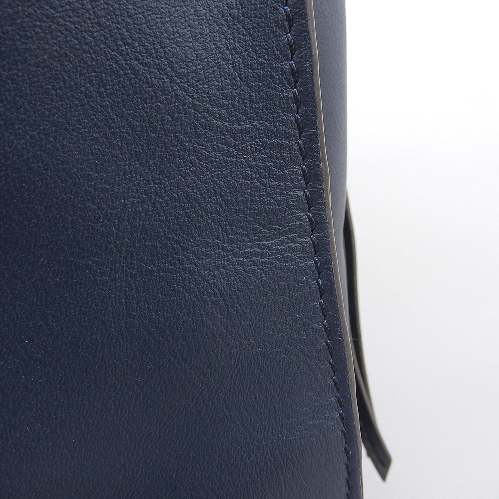 J&M Davidson Belle Mini leather tote bag, excellent condition, women's navy
