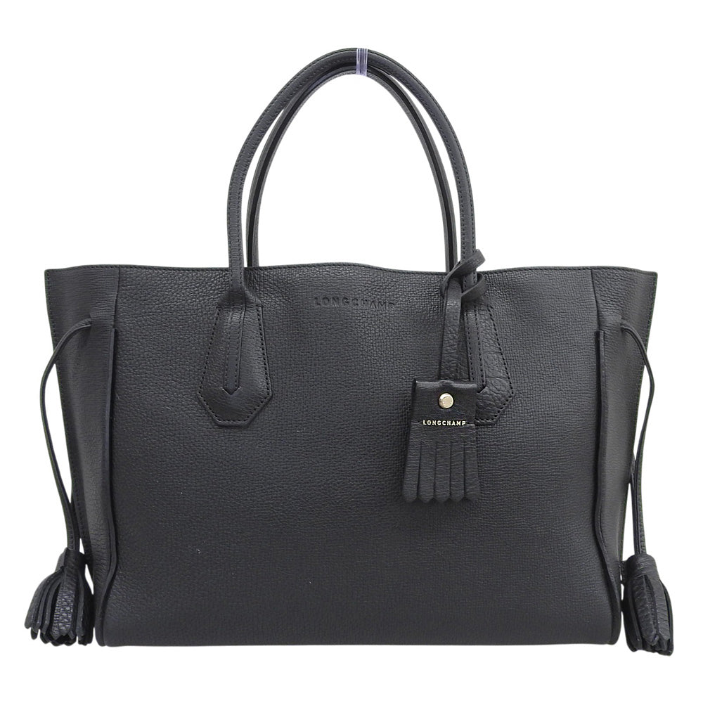 Longchamp ロンシャン ペネロペ レザー トートバッグ レディース ブラック トートバッグ