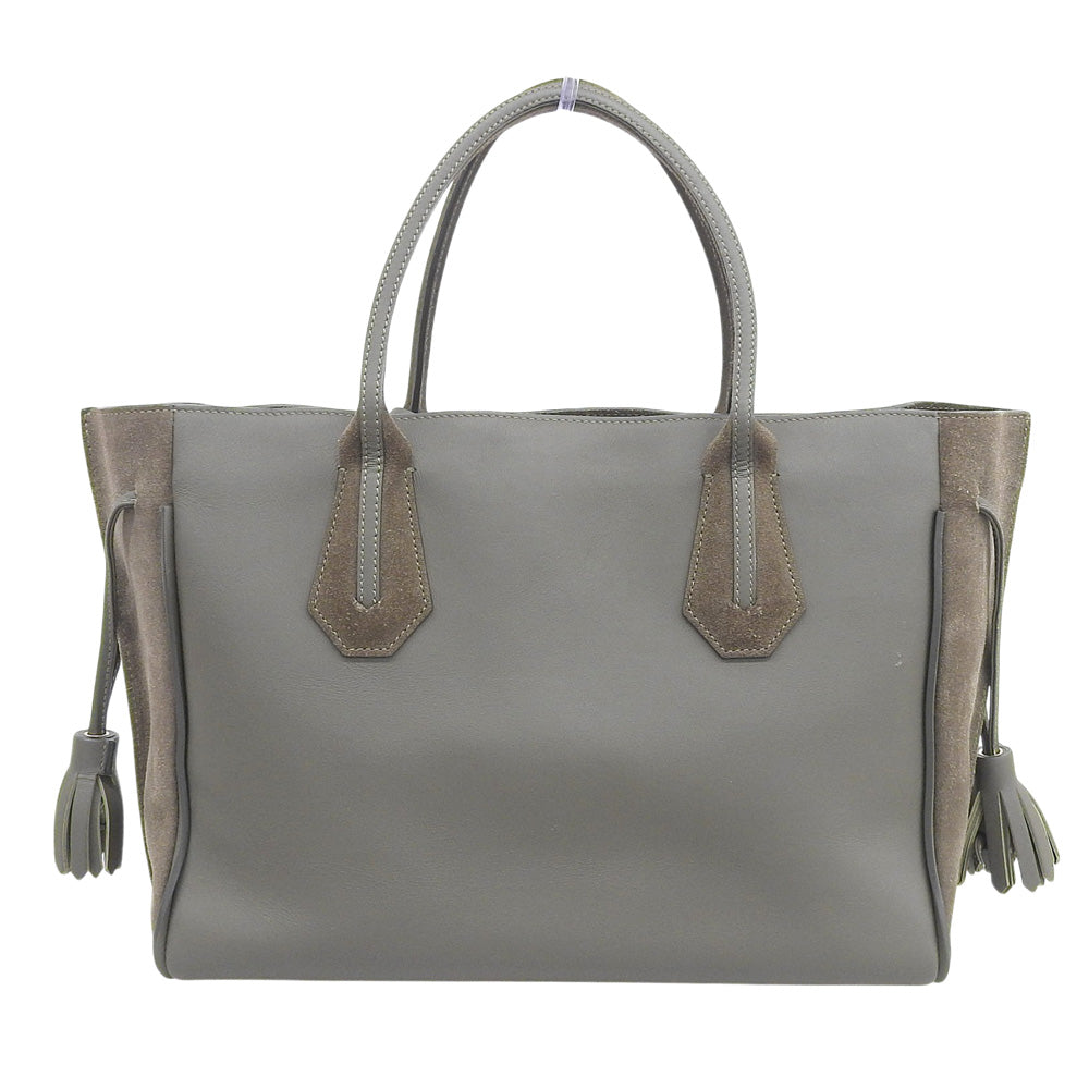 Longchamp ロンシャン ペネロペ レザー×スエード トートバッグ レディース ブラウン トートバッグ