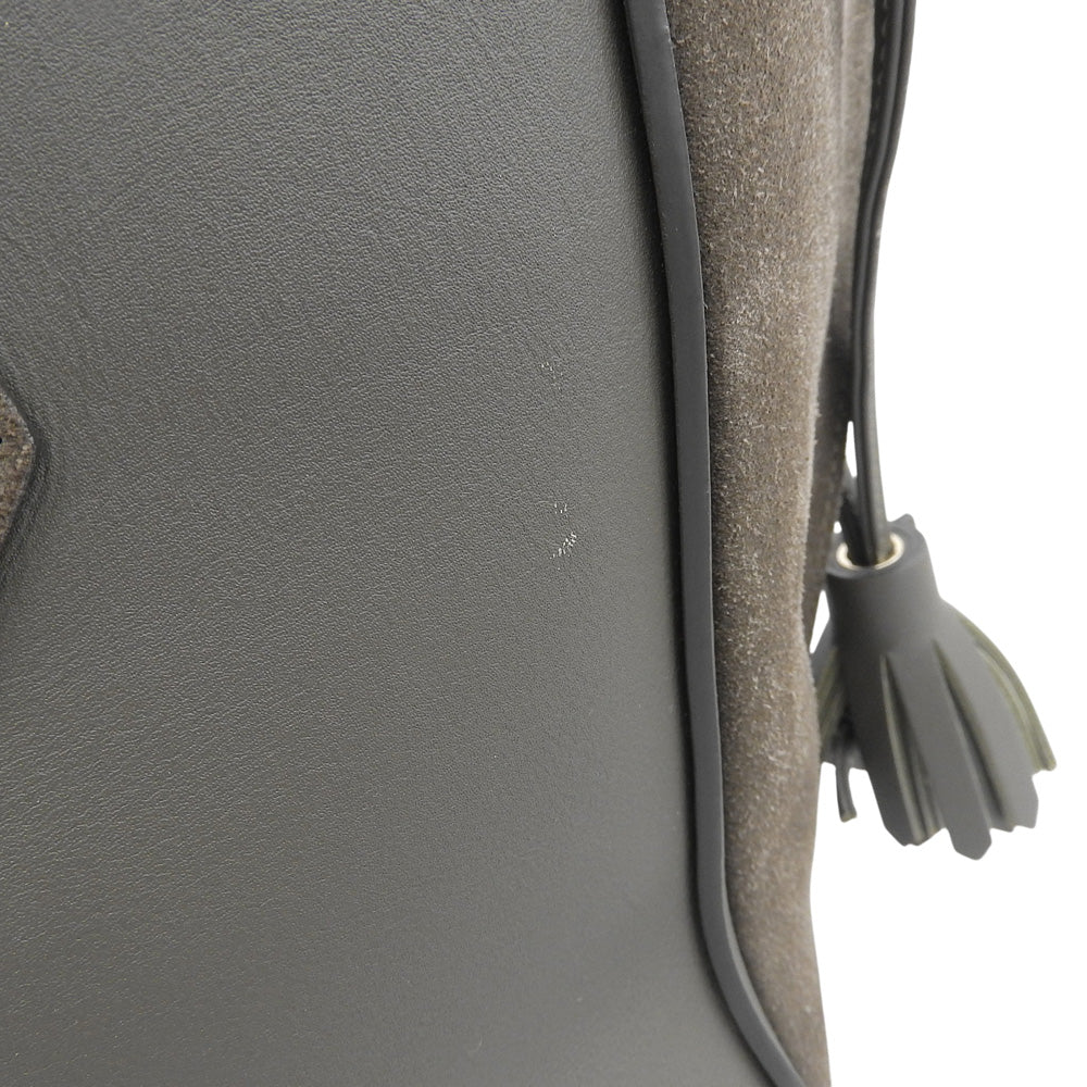Longchamp ロンシャン ペネロペ レザー×スエード トートバッグ レディース ブラウン トートバッグ