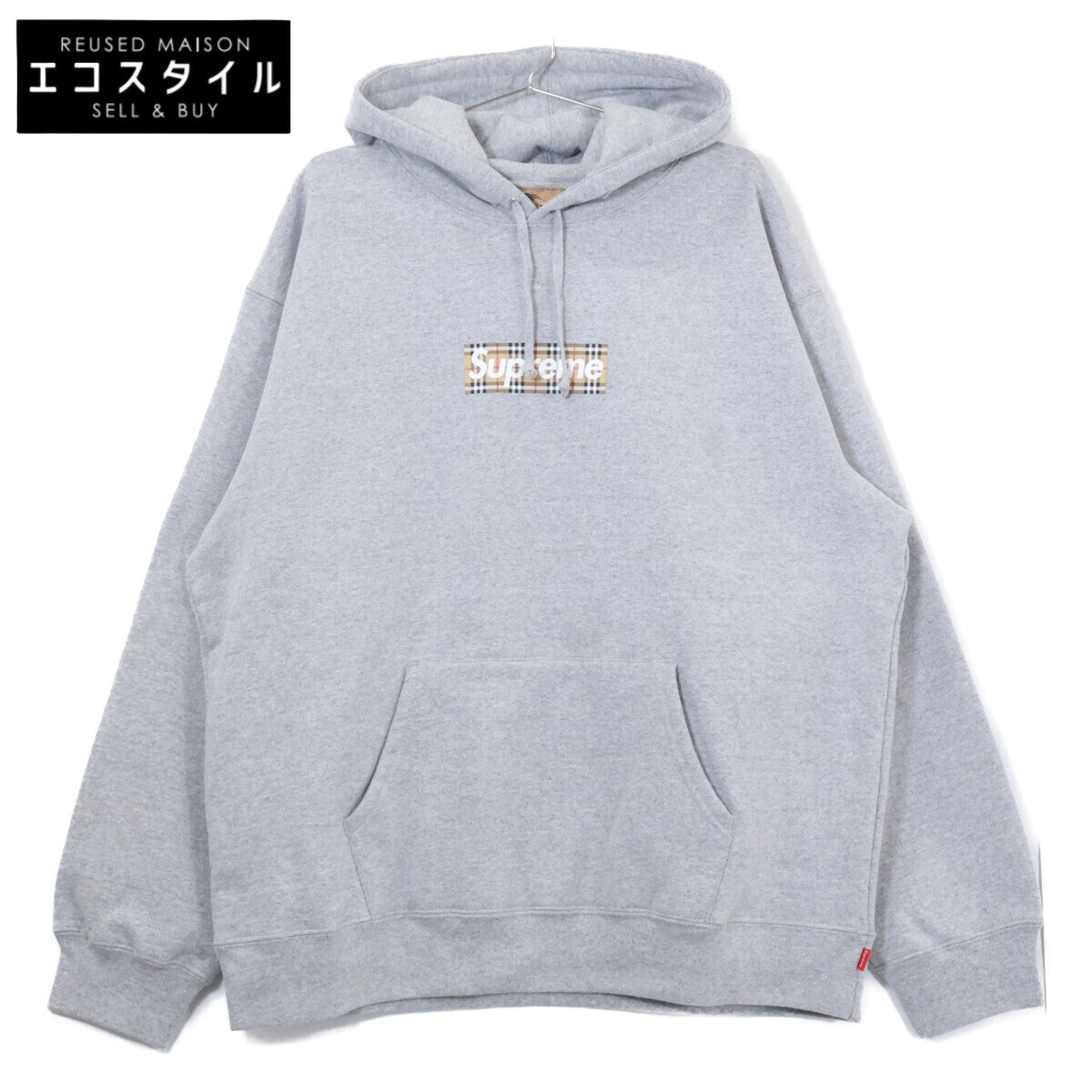 Supreme x Burberry 【新品同款】22SS Box Logo Hooded Sweatshirt 连帽衫 卫衣
