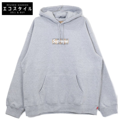 Supreme x Burberry 【新品同款】22SS Box Logo Hooded Sweatshirt 连帽衫 卫衣