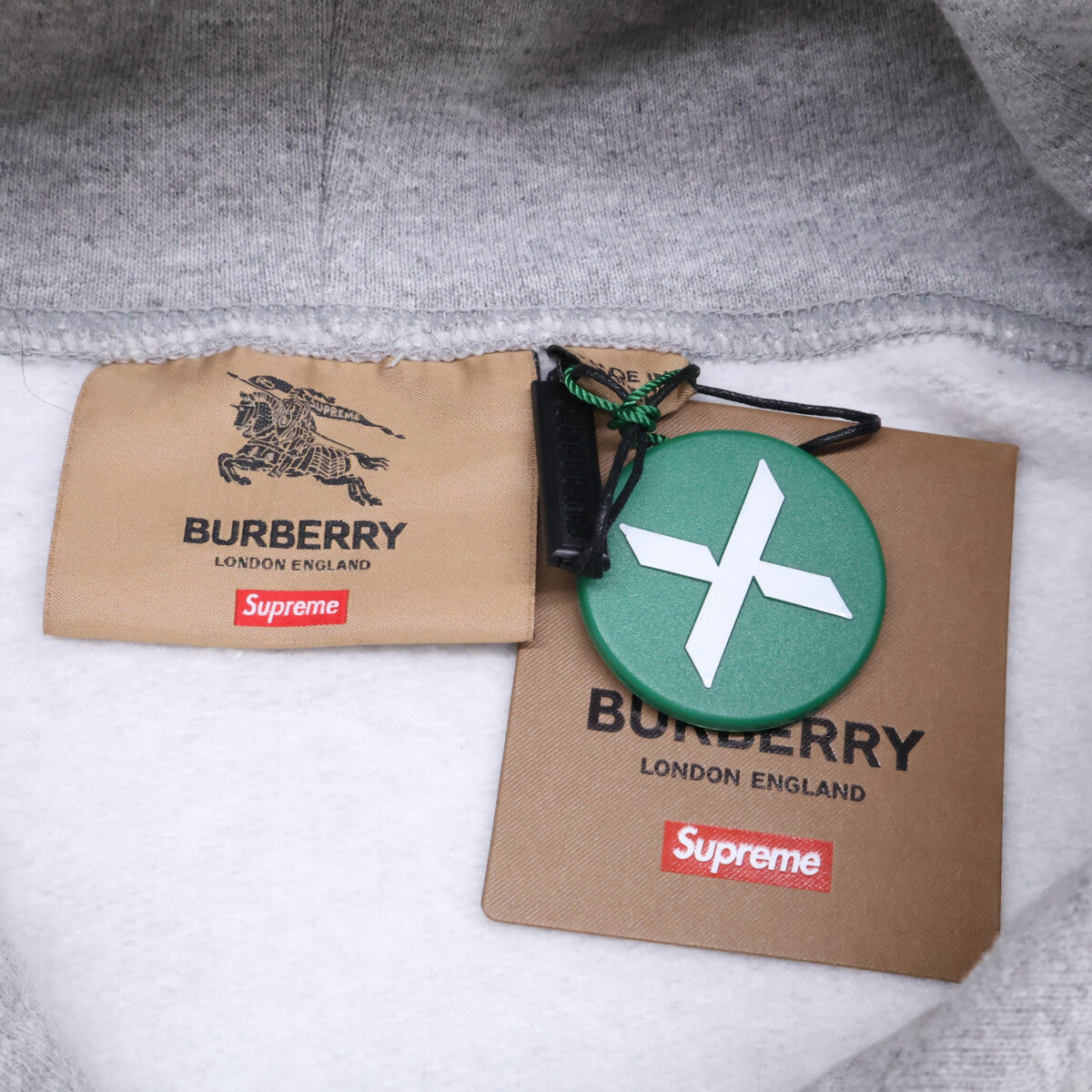 Supreme x Burberry 【新品同款】22SS Box Logo Hooded Sweatshirt 连帽衫 卫衣