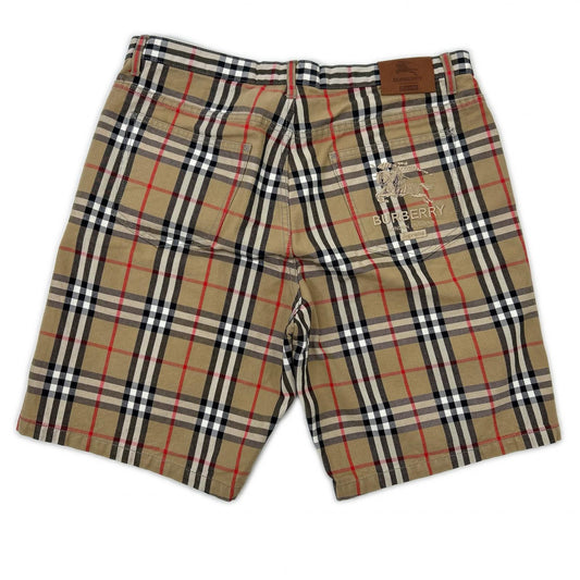 Supreme シュプリーム 22SS ブラウン Burberry ノバチェック denim short beige デニムショーツ パンツ ボトムス