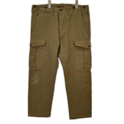 RRL ダブルアールエル Khaki Hudson Twill Cargo Trousers/Cotton-Linen-Wool Twill Cargo Trousers Bottoms