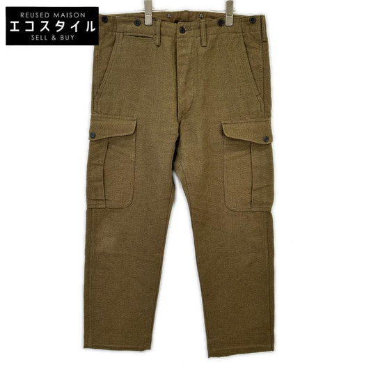 RRL ダブルアールエル カーキ Hudson Twill Cargo Trousers/コットンリネンウール ツイルカーゴパンツ ボトムス