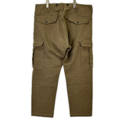 RRL ダブルアールエル Khaki Hudson Twill Cargo Trousers/Cotton-Linen-Wool Twill Cargo Trousers Bottoms