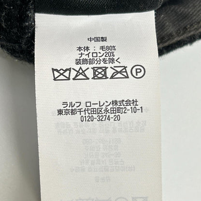 RRL ダブルアールエル ブラック REPAIR OFFICERS WOOL TROUSER/リペア ウールトラウザー ボトムス