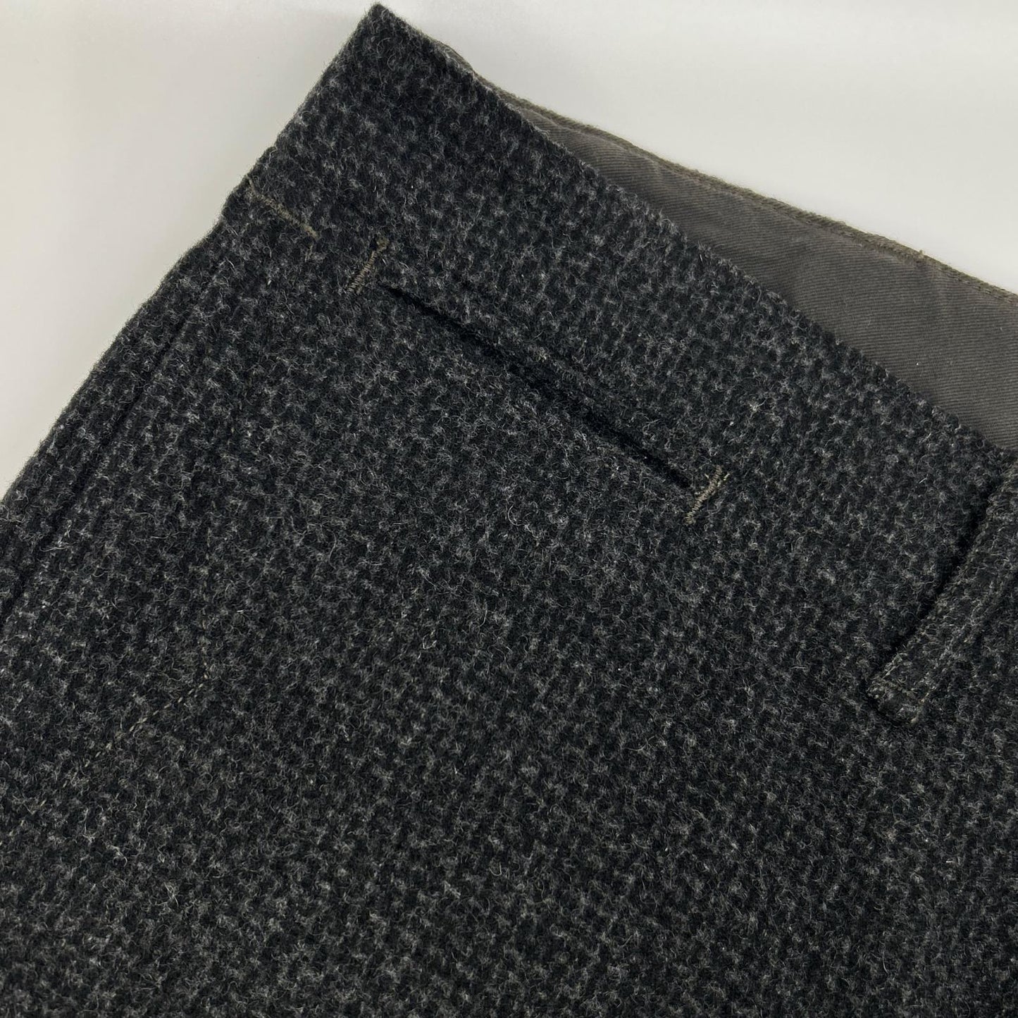 RRL ダブルアールエル ブラック REPAIR OFFICERS WOOL TROUSER/リペア ウールトラウザー ボトムス