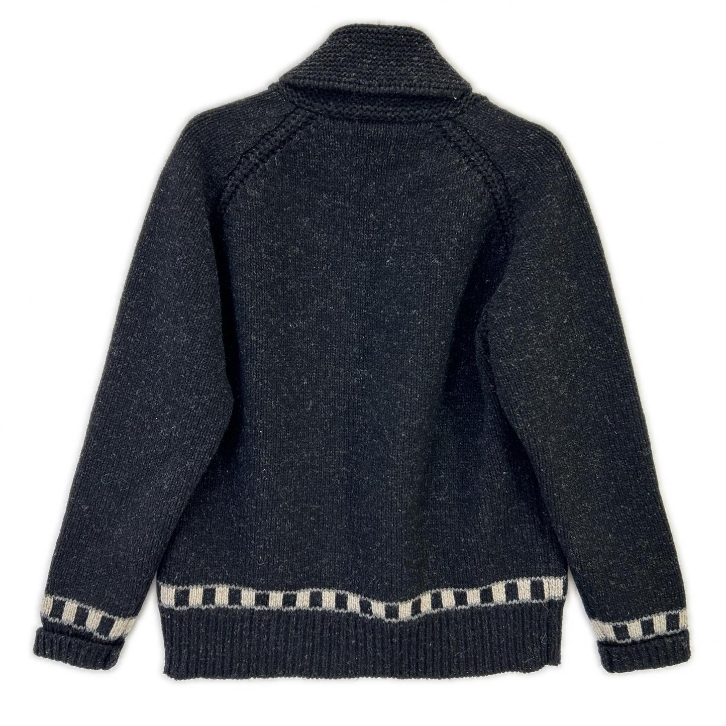 NIGEL CABOURN ナイジェルケーボン 8045ー00ー40000 ブラック×ホワイト ジップアップニットジャケット ジャケット
