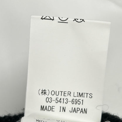 NIGEL CABOURN ナイジェルケーボン 8045ー00ー40000 ブラック×ホワイト ジップアップニットジャケット ジャケット