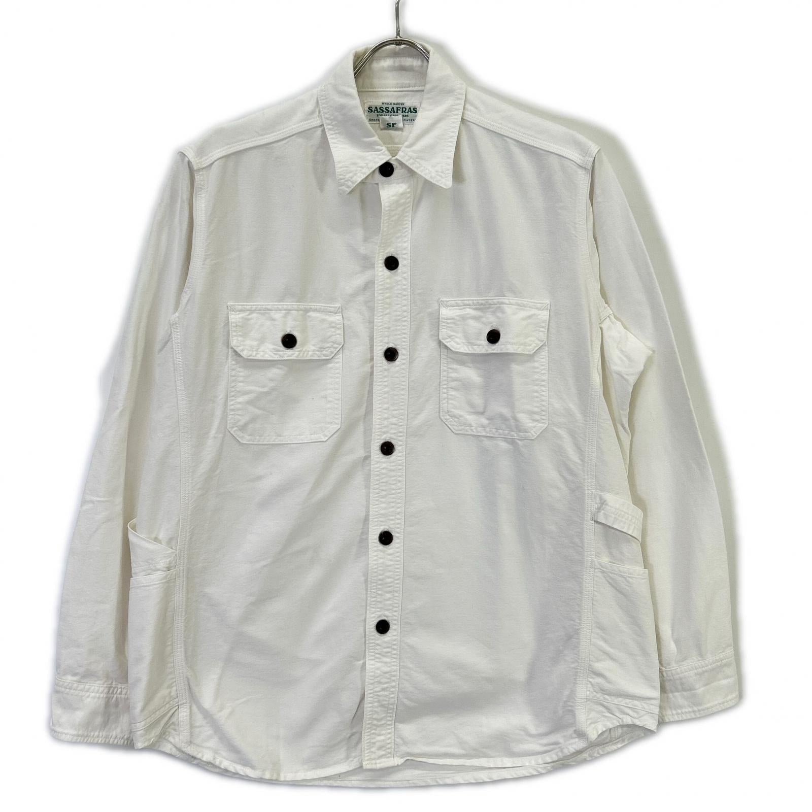 SASSAFRAS SASSAFRAS 白色 GARDENER SHIRT/园丁衬衫 上衣