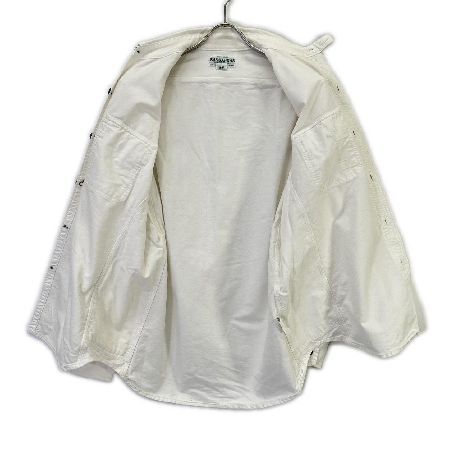 SASSAFRAS SASSAFRAS 白色 GARDENER SHIRT/园丁衬衫 上衣