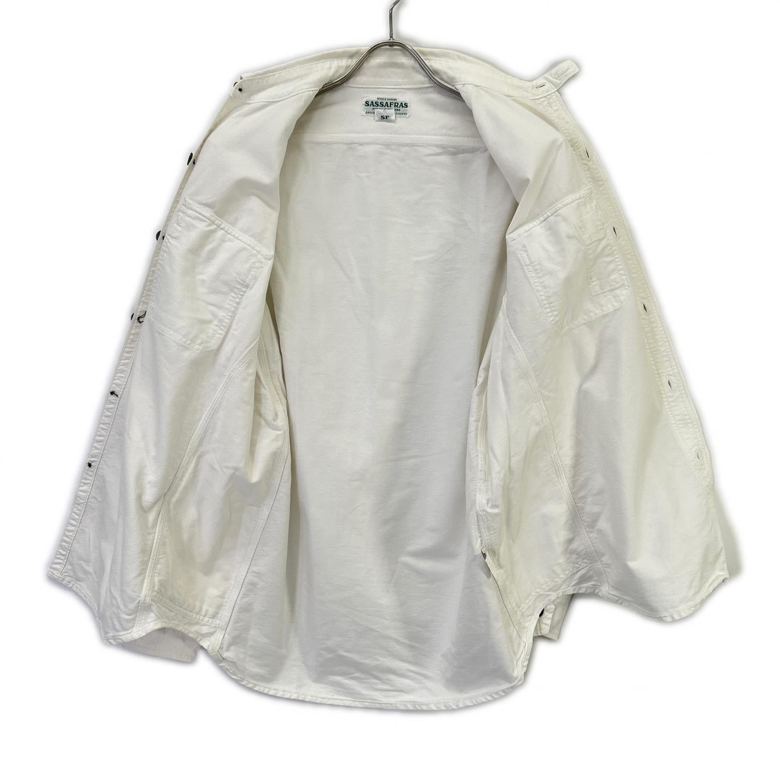 SASSAFRAS SASSAFRAS 白色 GARDENER SHIRT/园丁衬衫 上衣