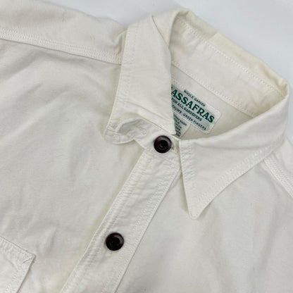 SASSAFRAS SASSAFRAS 白色 GARDENER SHIRT/园丁衬衫 上衣