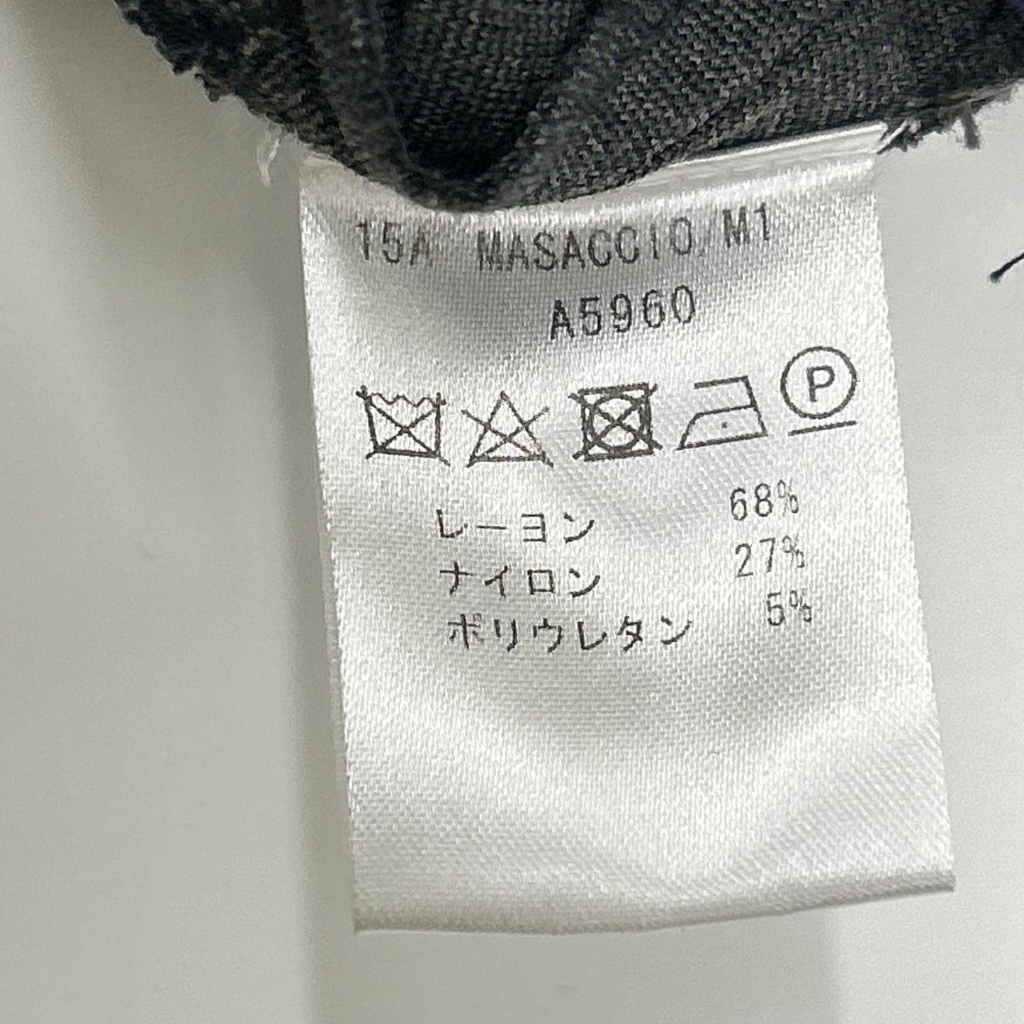 giab's ARCHIVIO ジャブスアルキヴィオ グレー センターシーム ストレッチスラックス ボトムス