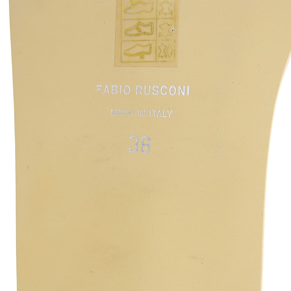 FABIO RUSCONI ファビオルスコーニ 新品同様 パテッドスライドサンダル シューズ レディース パープル 38 シューズ