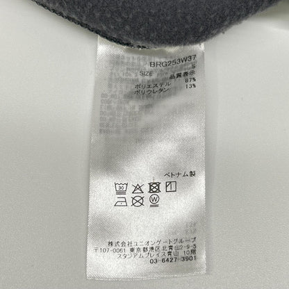 BRIEFING ブリーフィング BRG253W37 チャコール 裏起毛 ストレッチ ロゴ フーディー トップス