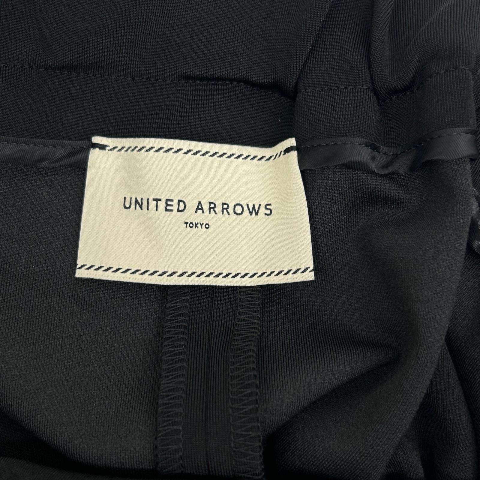 UNITED ARROWS 联合艾诺 1526-1-440000 黑色 LIGHT PONGY 荷叶边连衣裙