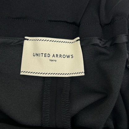 UNITED ARROWS 联合艾诺 1526-1-440000 黑色 LIGHT PONGY 荷叶边连衣裙