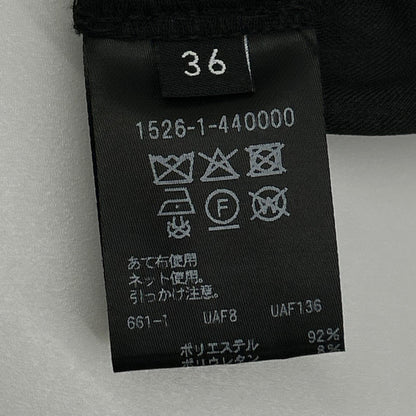 UNITED ARROWS 联合艾诺 1526-1-440000 黑色 LIGHT PONGY 荷叶边连衣裙