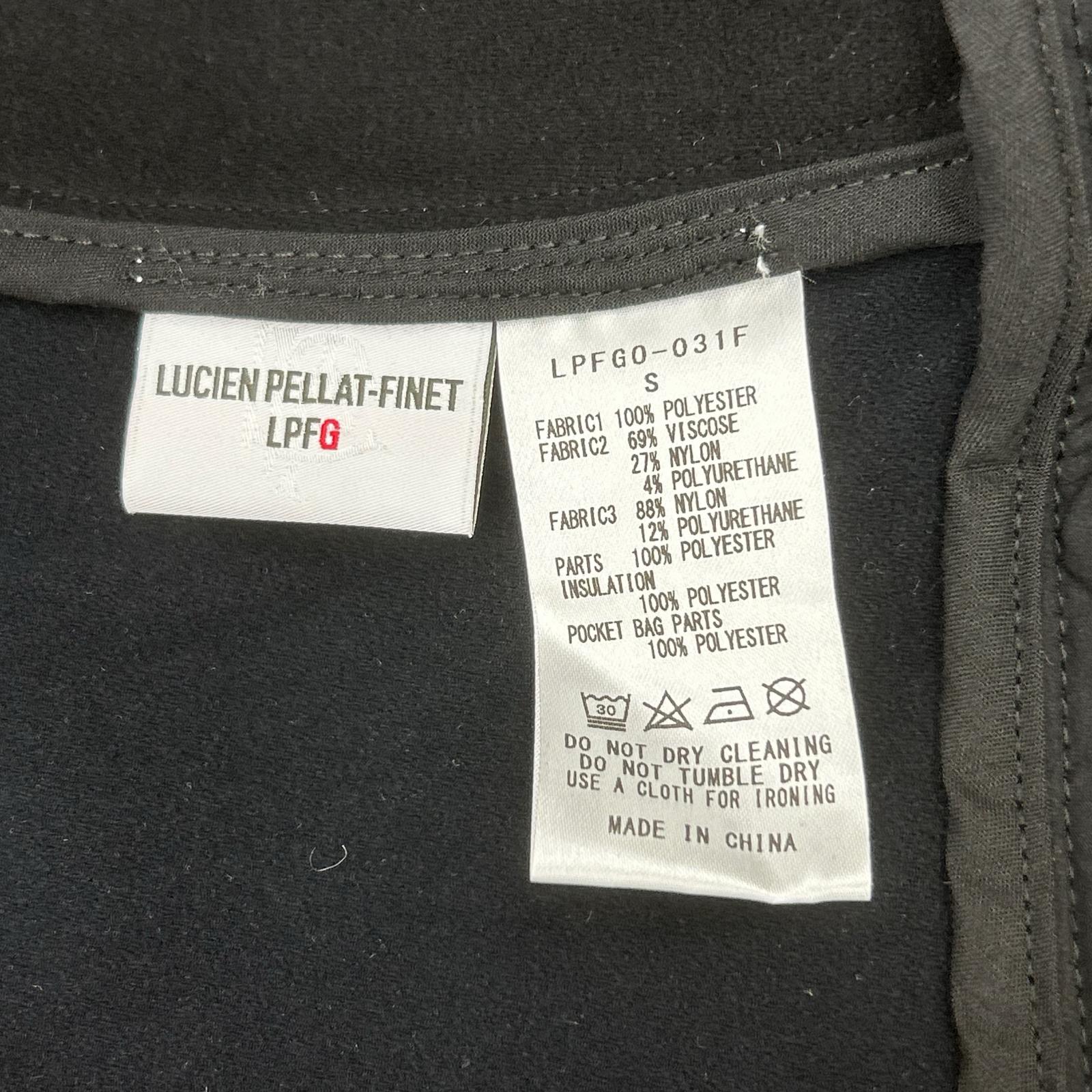 lucien pellat-finet ルシアンペラフィネ LPFG0-031F ブラック キルティング切り替え ジップアップジャケット ジャケット