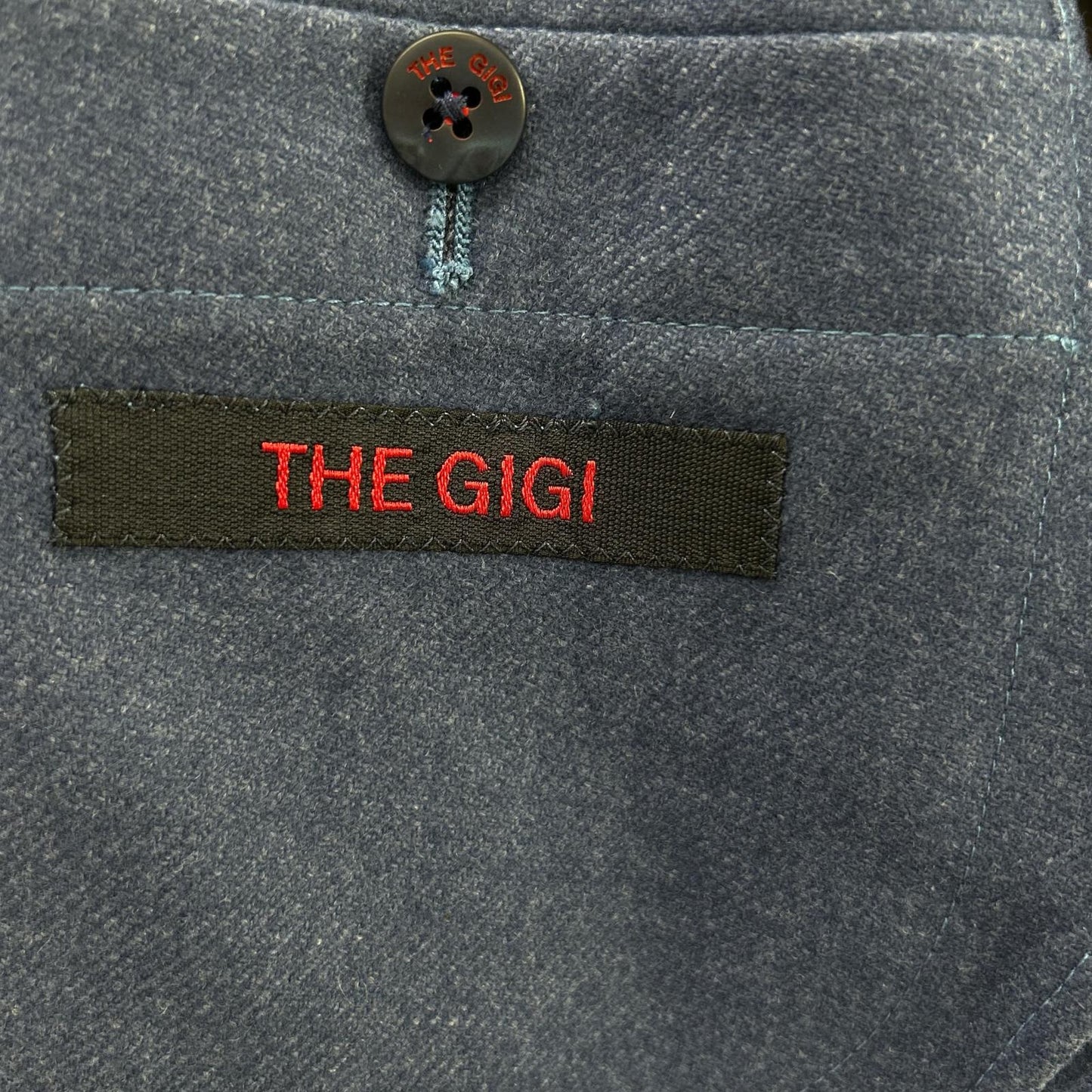 THE GIGI ザジジ インディゴ ウール サイドベンツ 2B テーラードジャケット ジャケット