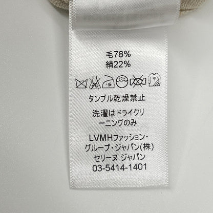 CELINE セリーヌ 【フィービー期】2 3BV5/6807 ベージュ ウールシルク バックリボン プルオーバーニット トップス
