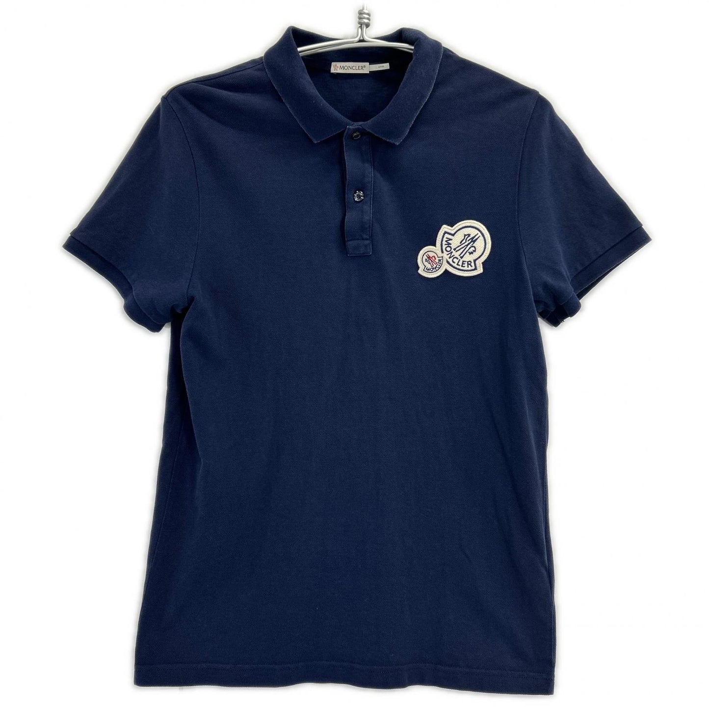 MONCLER モンクレール 17年製 ネイビー MAGLIA POLO MANICA CORTA ポロシャツ トップス