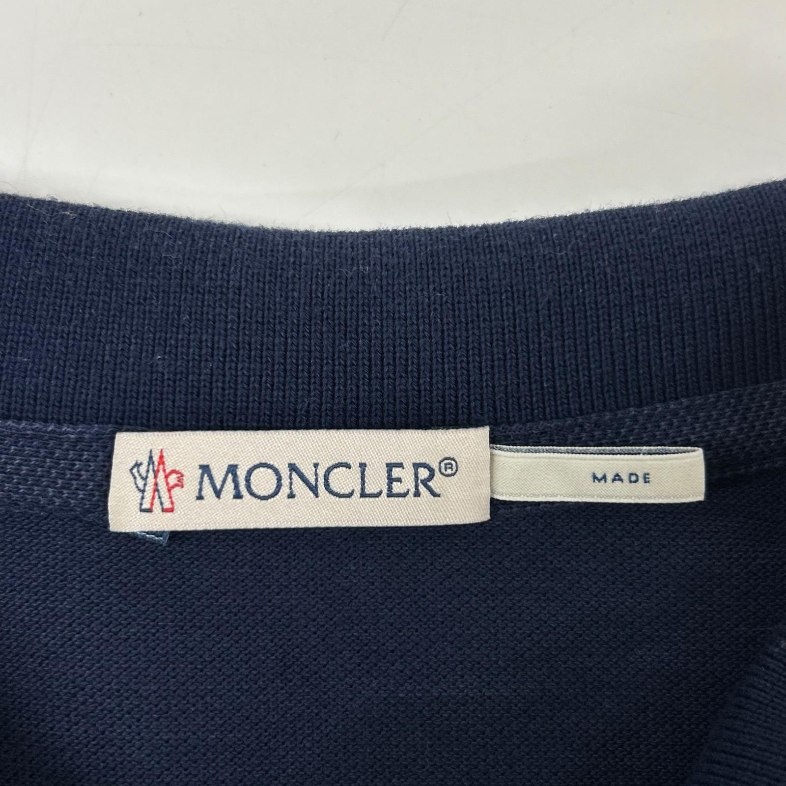 MONCLER モンクレール 17年製 ネイビー MAGLIA POLO MANICA CORTA ポロシャツ トップス