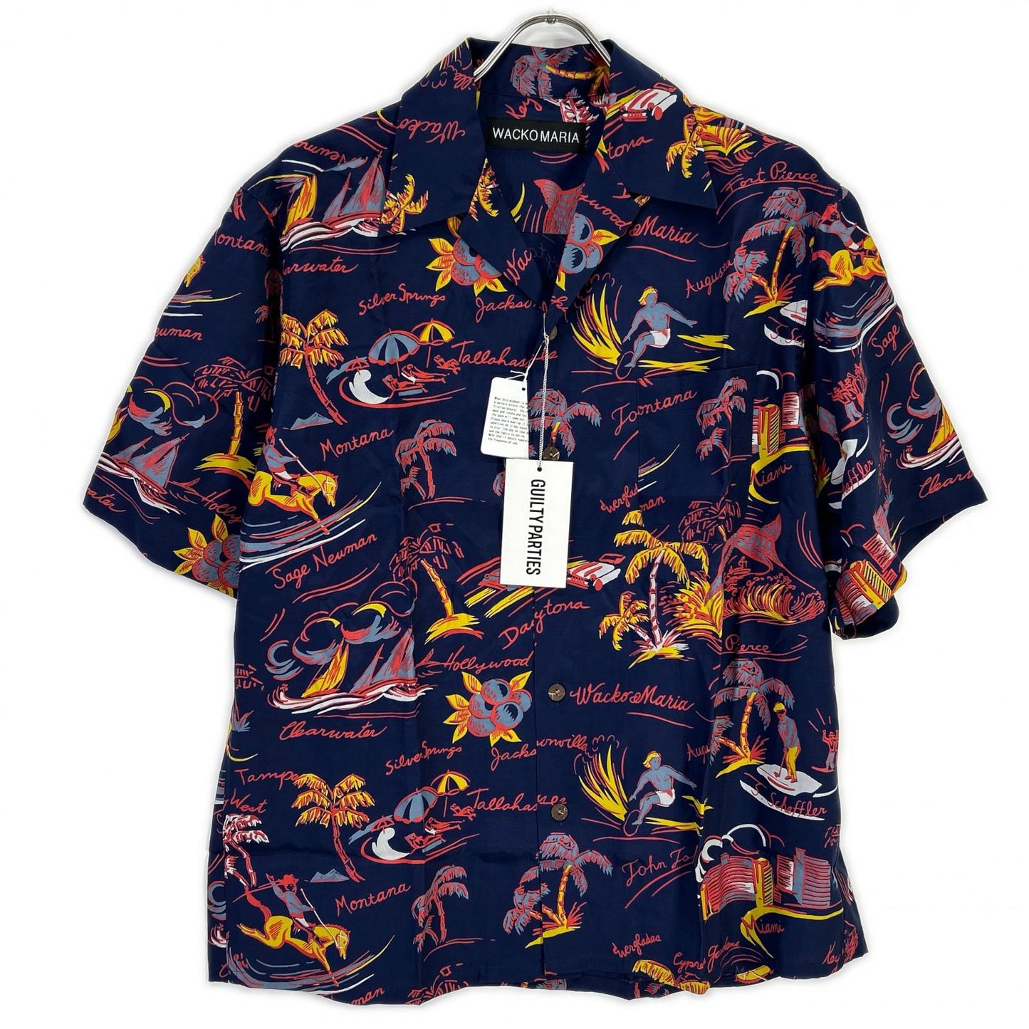 WACKO MARIA ワコマリア 25SS 25SS-WMS-HI02 ネイビー HAWAIIAN SHIRT S/S TYPE-2/ショートスリーブシャツ トップス