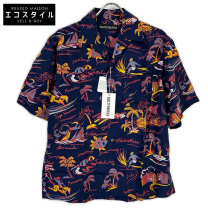 WACKO MARIA ワコマリア 25SS 25SS-WMS-HI02 ネイビー HAWAIIAN SHIRT S/S TYPE-2/ショートスリーブシャツ トップス