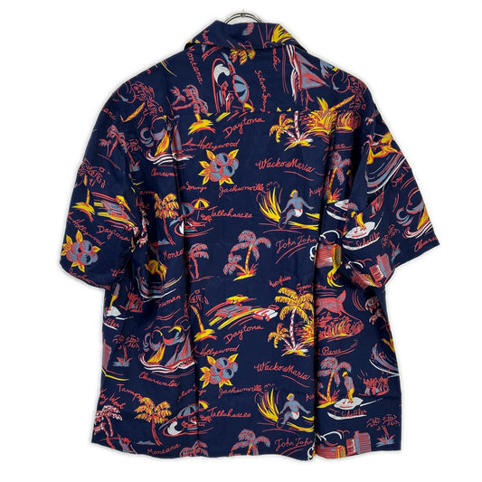 WACKO MARIA ワコマリア 25SS 25SS-WMS-HI02 ネイビー HAWAIIAN SHIRT S/S TYPE-2/ショートスリーブシャツ トップス