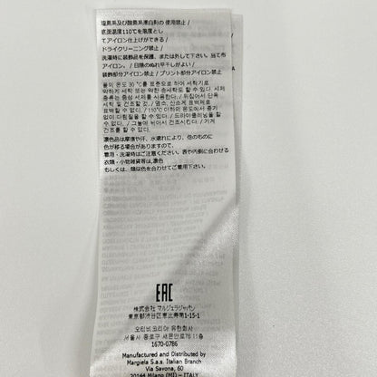 Maison margiela メゾンマルジェラ S50GC0684 ホワイト ナンバリングデザイン クルーネック ショートスリーブカットソー トップス