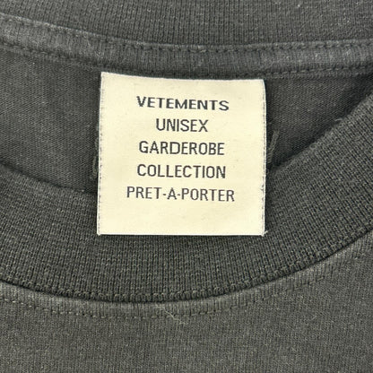 VETEMENTS 维特萌 黑色 彩色徽标印花 短袖T恤 上衣