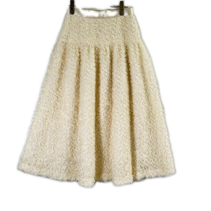 Loulou Willoughby ルルウィルビー 24AW ホワイト フラワーパピヨンスカート スカート