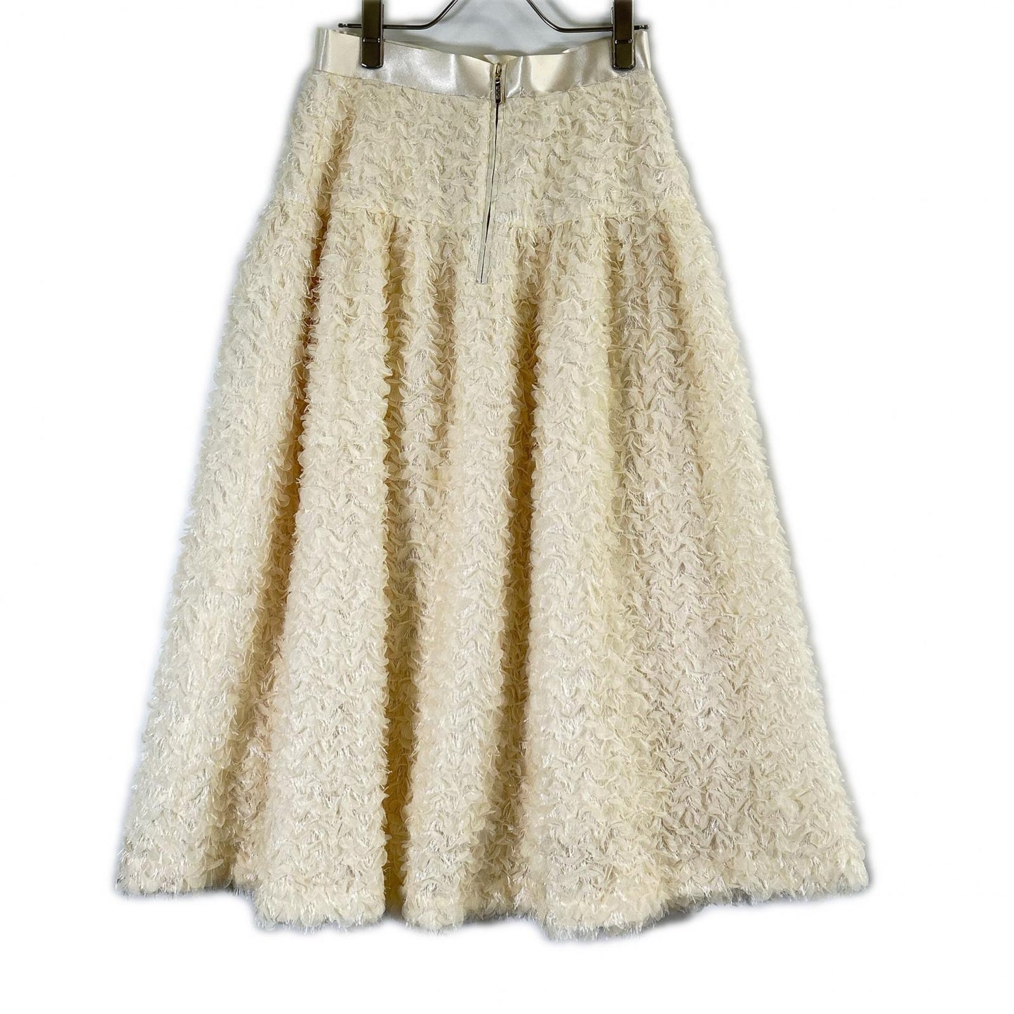 Loulou Willoughby ルルウィルビー 24AW ホワイト フラワーパピヨンスカート スカート