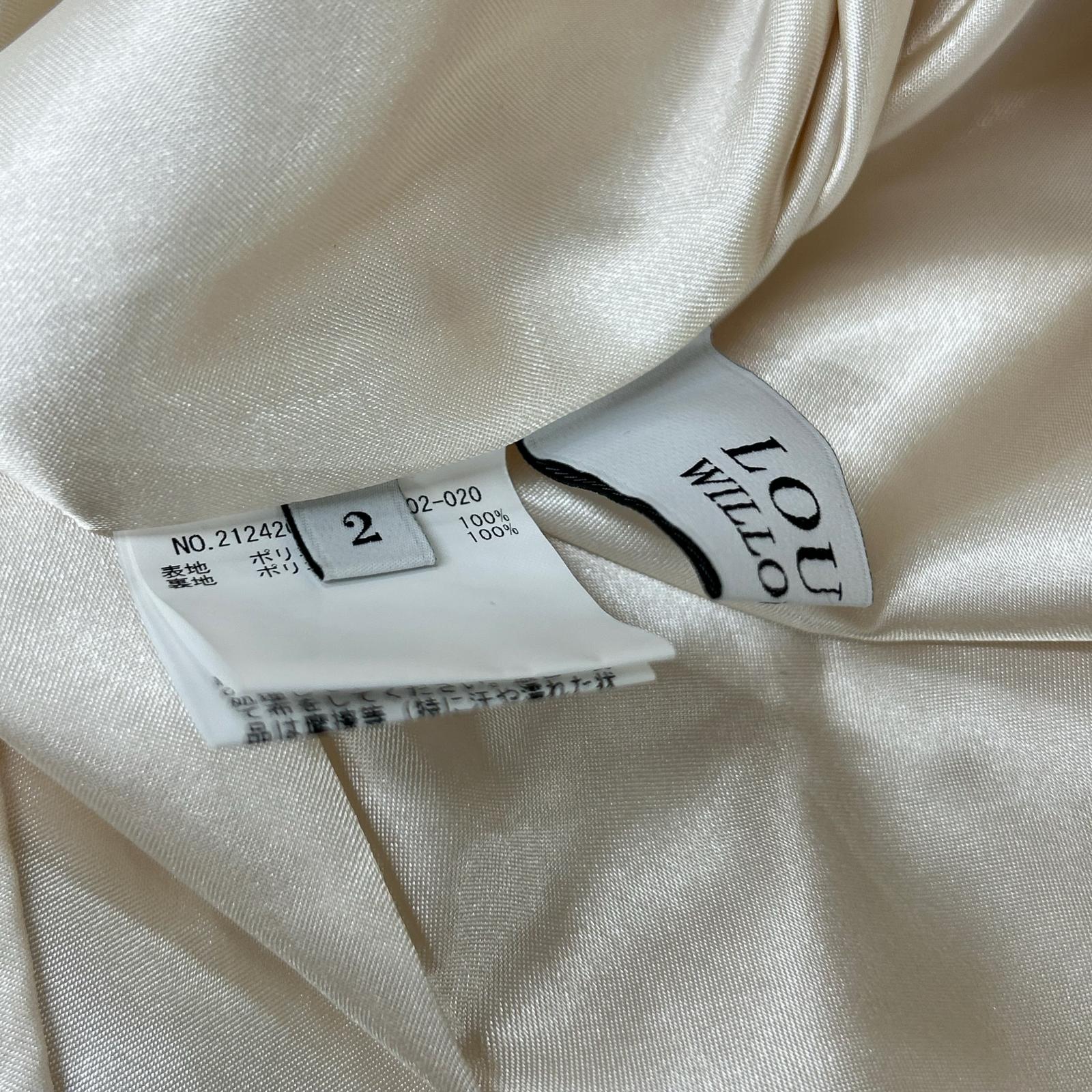 Loulou Willoughby ルルウィルビー 24AW ホワイト フラワーパピヨンスカート スカート