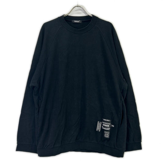 UNDERCOVER アンダーカバー 24SS UC1D4808-4 ブラック ミニウラケネームコラージュルーズSWEAT トップス