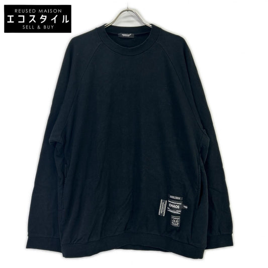 UNDERCOVER アンダーカバー 24SS UC1D4808-4 ブラック ミニウラケネームコラージュルーズSWEAT トップス