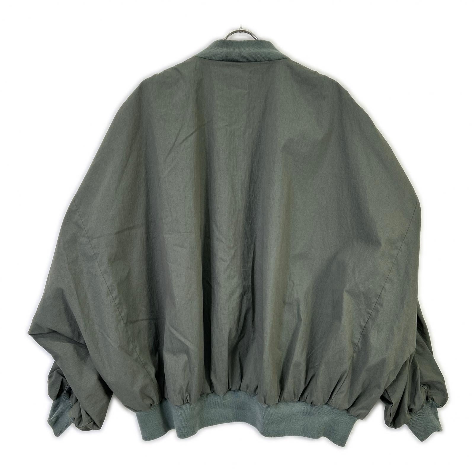 LAD MUSICIAN ラッドミュージシャン 2123-356 カーキ NY OXFORD MA-1 コットン ジップアップブルゾン ジャケット