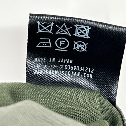 LAD MUSICIAN ラッドミュージシャン 2123-356 カーキ NY OXFORD MA-1 コットン ジップアップブルゾン ジャケット