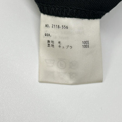 LAD MUSICIAN ラッドミュージシャン 18SS ブラック ウール 2タック テーパードワイドスラックスパンツ ボトムス