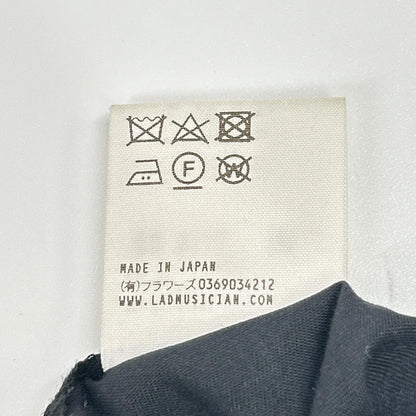 LAD MUSICIAN ラッドミュージシャン 18SS ブラック ウール 2タック テーパードワイドスラックスパンツ ボトムス