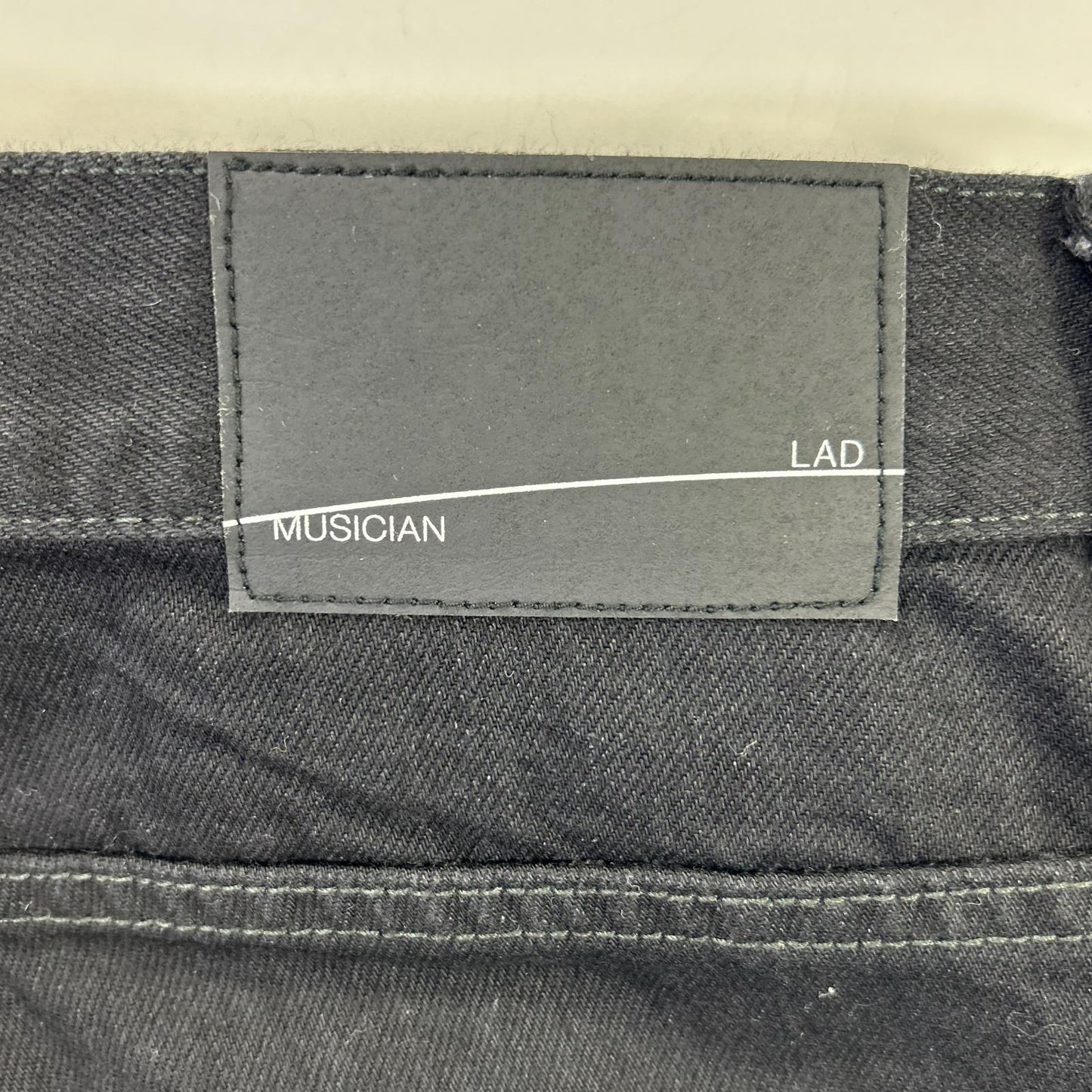 LAD MUSICIAN 拉德音乐家 22AW 黑色 12盎司 DENIM BAGGY 牛仔裤 下装