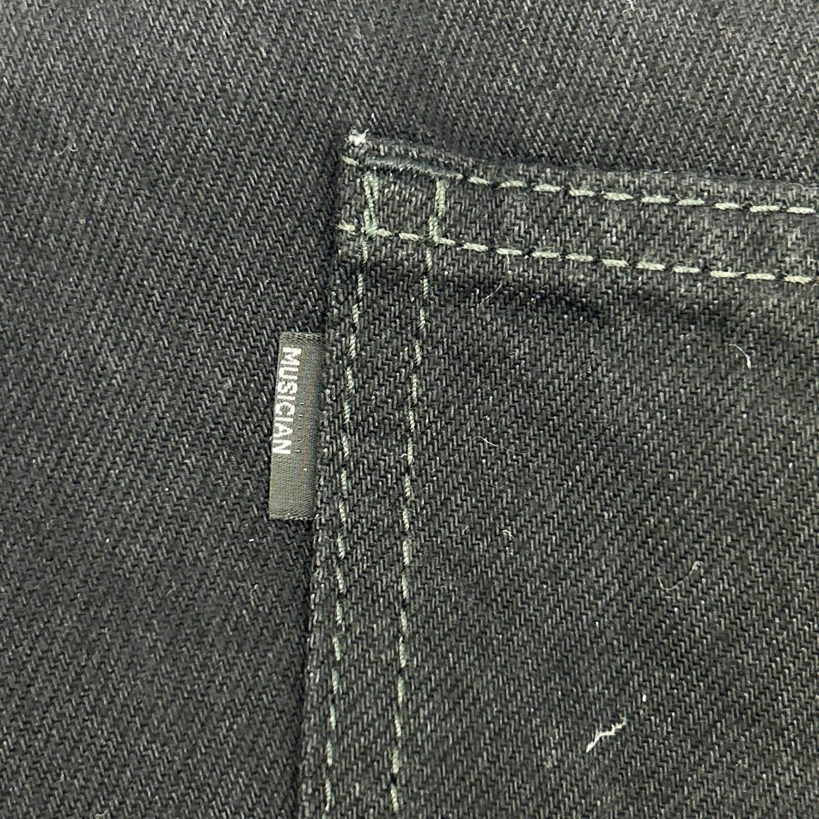 LAD MUSICIAN 拉德音乐家 22AW 黑色 12盎司 DENIM BAGGY 牛仔裤 下装