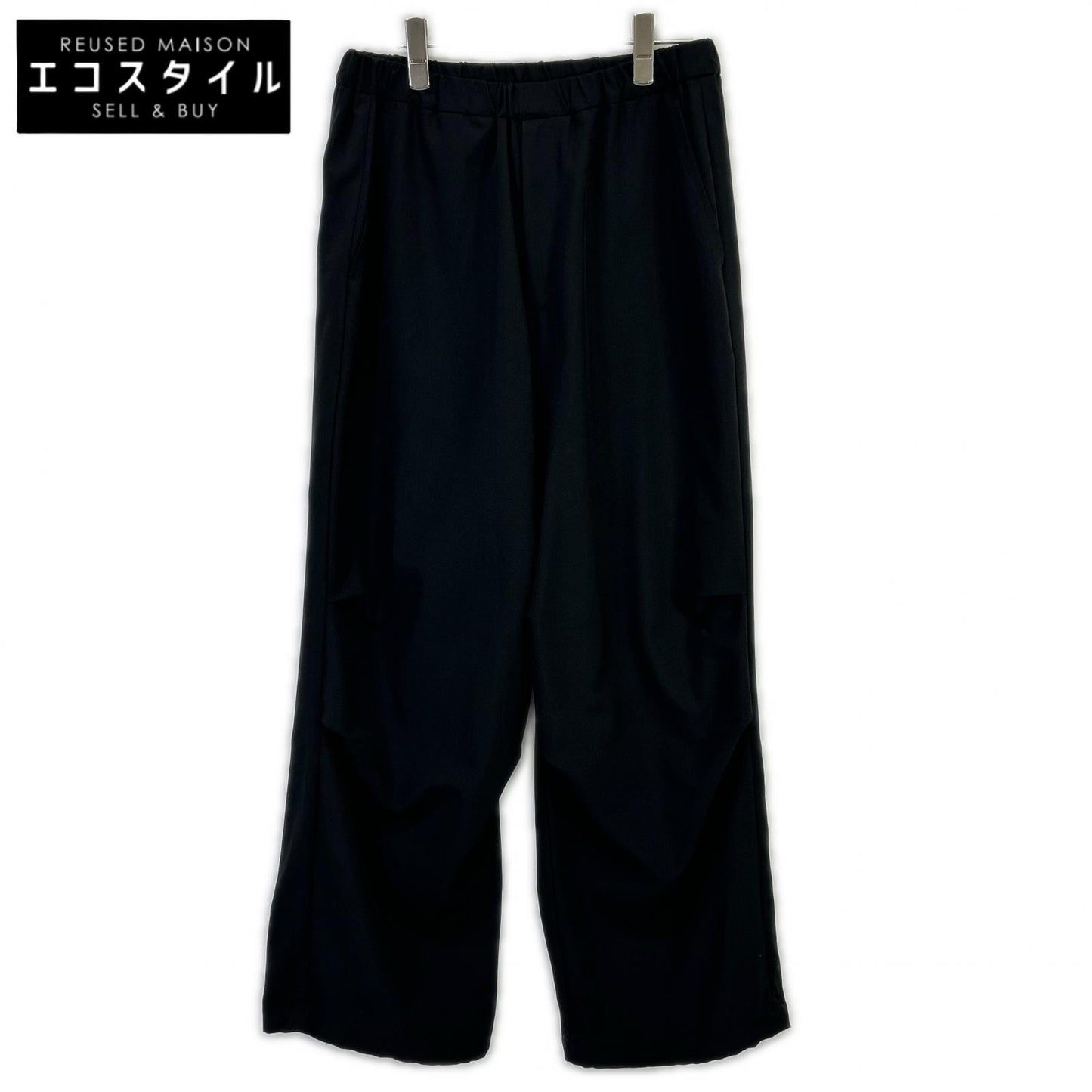 LAD MUSICIAN ラッドミュージシャン 24SS ブラック OVER PANTS ワイドパンツ ボトムス